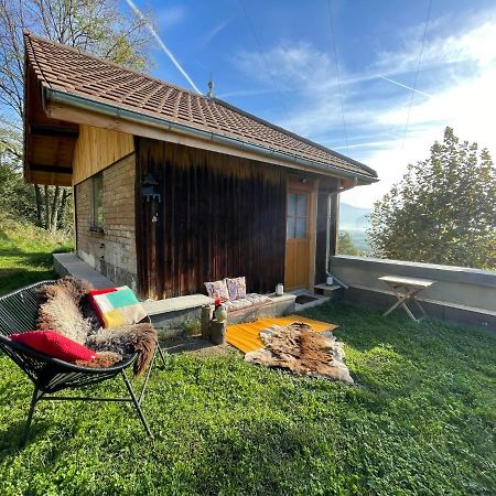 Jolie Cabane Avec Jacuzzi Pour Les Amoureux De La Nature Tullins Екстериор снимка