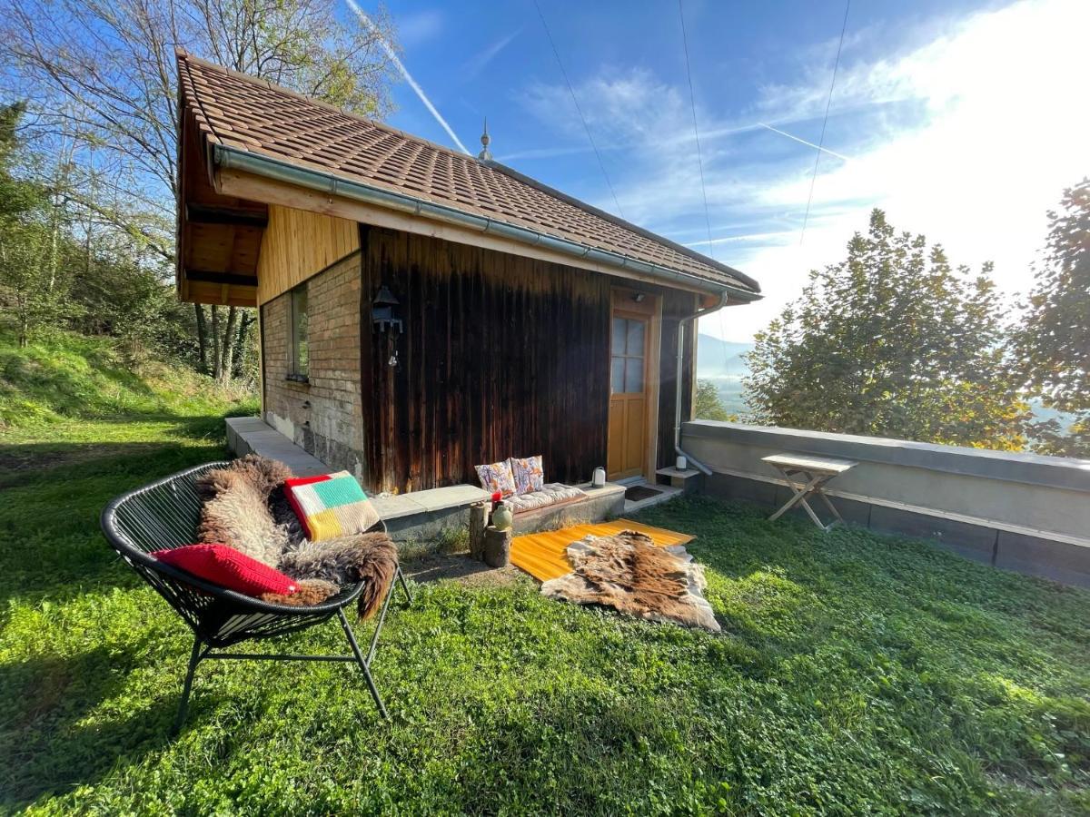 Jolie Cabane Avec Jacuzzi Pour Les Amoureux De La Nature Tullins Екстериор снимка
